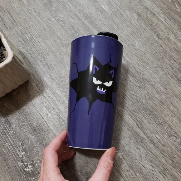 David's Tea Purple Halloween Ceramic Travel Cup - Picture 8 of 12